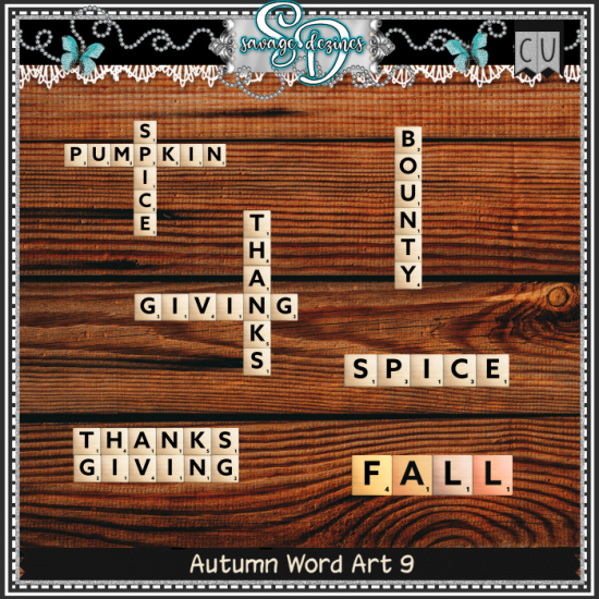 Autumn Word Art 9 - Click Image to Close