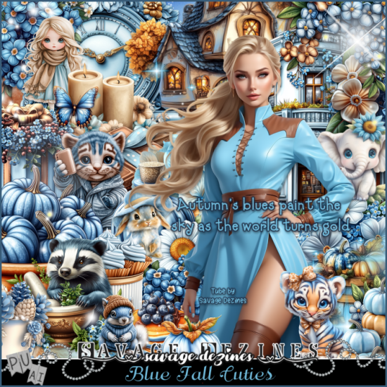 Blue Fall Cuties Kit - Click Image to Close