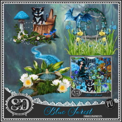 Blue Forest Embellishments