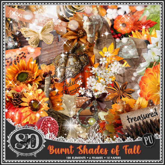 Burnt Shades Of Fall Kit - Click Image to Close