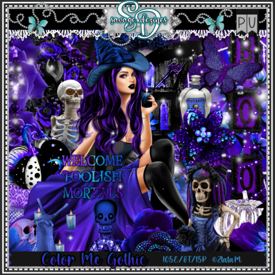 Color Me Gothic Kit - Click Image to Close