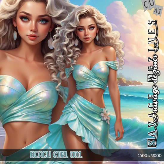 AI CU Beach Girl 001 - Click Image to Close