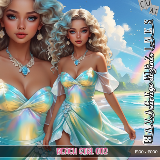 AI CU Beach Girl 002 - Click Image to Close