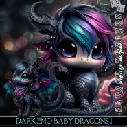 AI CU Dark Emo Baby Dragons 1