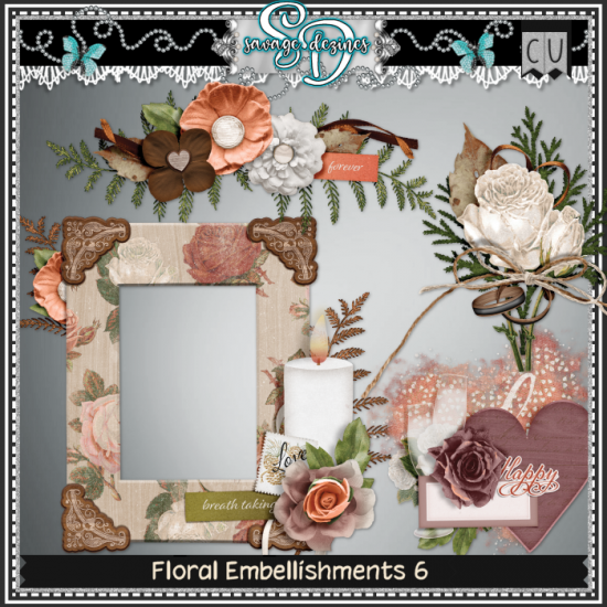 CU Floral Embellishments 6 - Click Image to Close