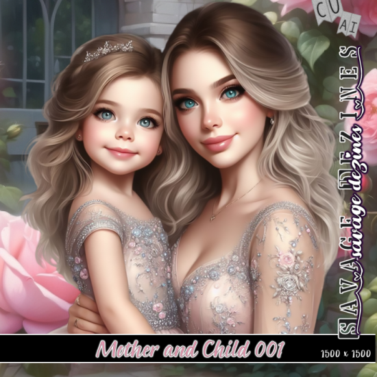 AI CU Mother And Child 001 - Click Image to Close