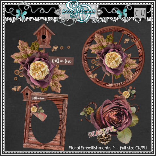 CU Floral Embellishments 4 - Click Image to Close