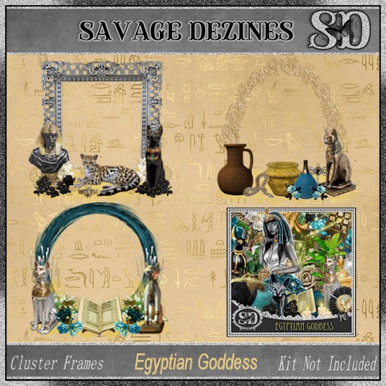 Egyptian Goddess Clusters 1 - Click Image to Close