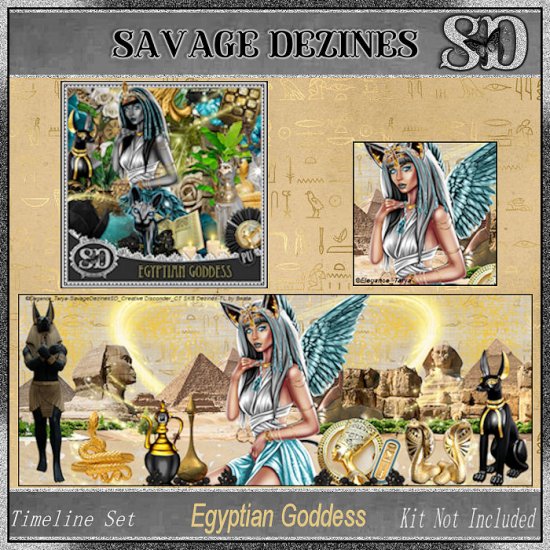 Egyptian Goddess Timeline Set 1 - Click Image to Close