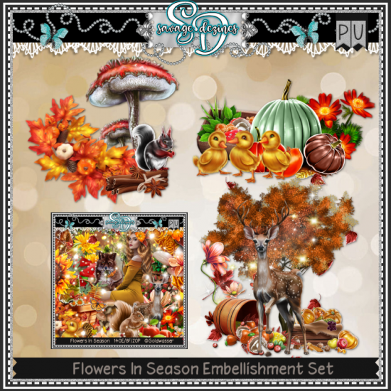 Flowers In Season EMB1 - Click Image to Close