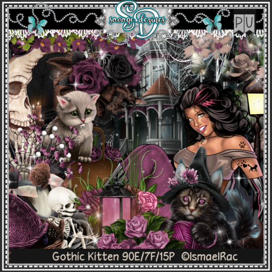 Gothic Kitten Kit - Click Image to Close