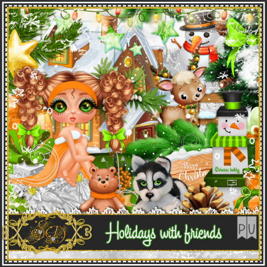 Holidays With Friends Kit - Click Image to Close