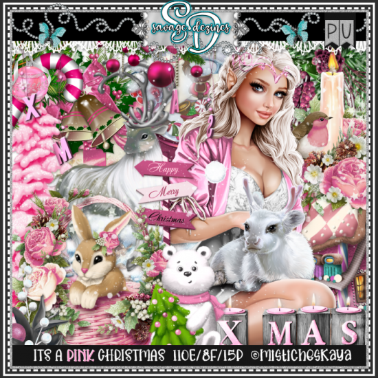 Its A Pink Christmas Kit - Click Image to Close