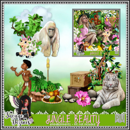 Jungle Beauty EMB1 - Click Image to Close