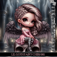 AI CU Lil Goth Fairy Chibi 001