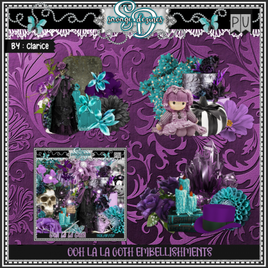 Ooh La La Goth EMB1 - Click Image to Close