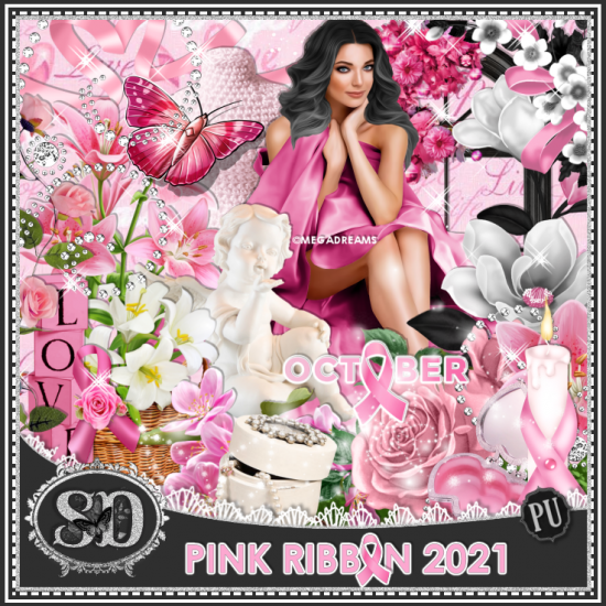 Pink Ribbon 2021 Kit - Click Image to Close