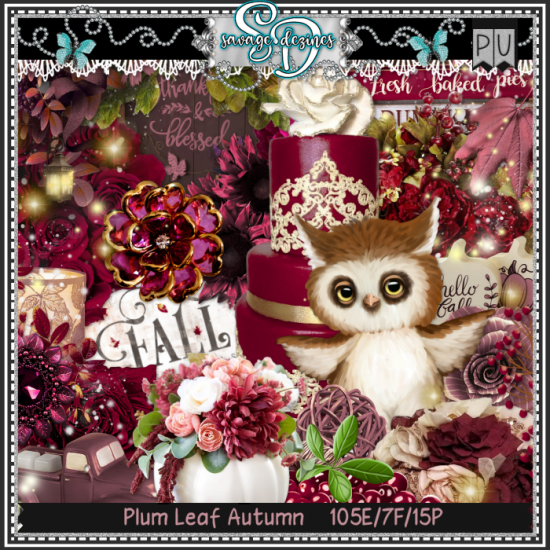 Plum Leaf Autumn Kit - Click Image to Close