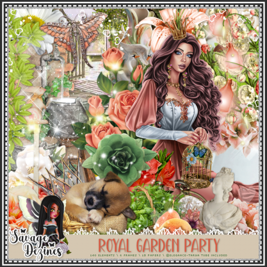 Royal Garden Party Kit - Click Image to Close