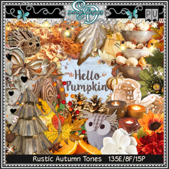 Rustic Autumn Tones Kit - Click Image to Close