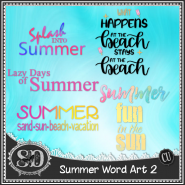 Summer Word Art 2