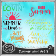 Summer Word Art 3