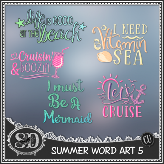 Summer Word Art 5 - Click Image to Close