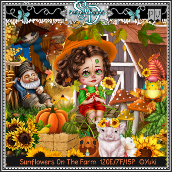 Sunflowers On The Farm Kit - Click Image to Close