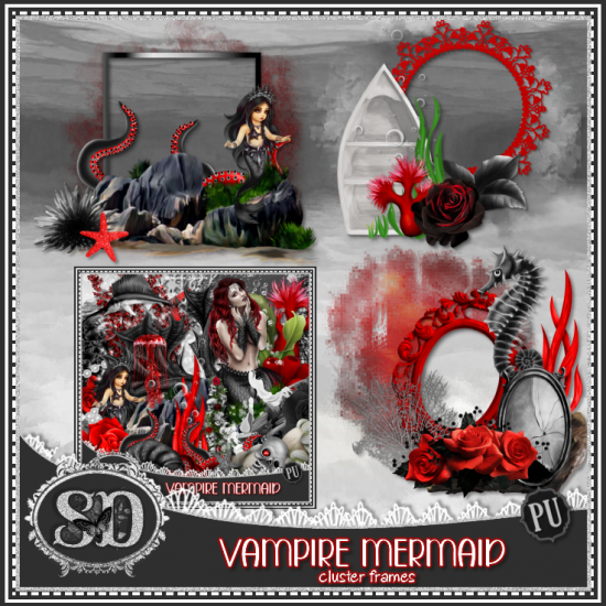 Vampire Mermaid Clusters - Click Image to Close