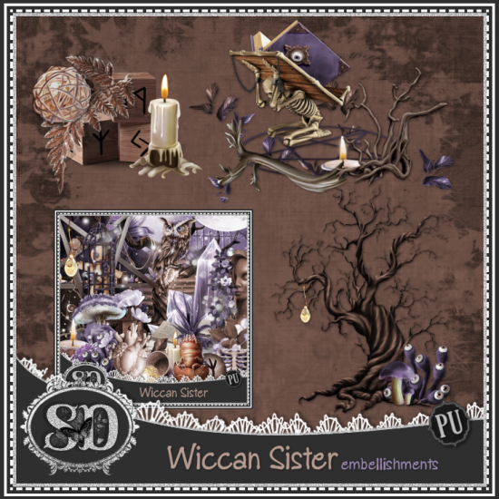 Wiccan Sisters Embellishments - Click Image to Close