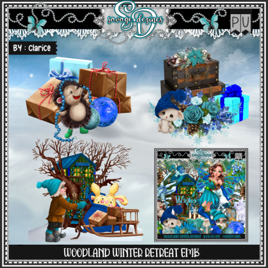 Woodland Winter Retreat EMB - Click Image to Close