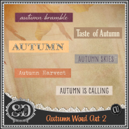 Autumn Word Art 2