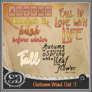 Autumn Word Art 3
