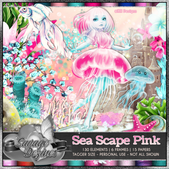 Sea Scape Pink Kit - Click Image to Close