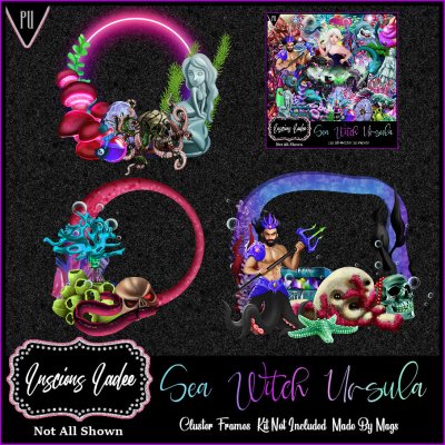 Sea Witch Ursula Cluster Frames