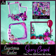 Sexy Cupid Cluster Frames