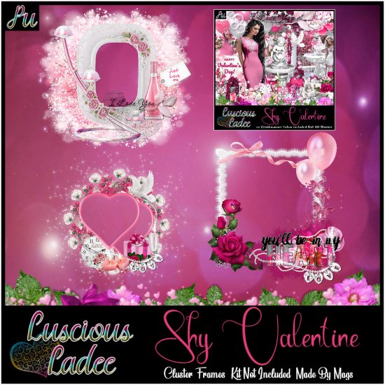 Shy Valentine Cluster Frames - Click Image to Close