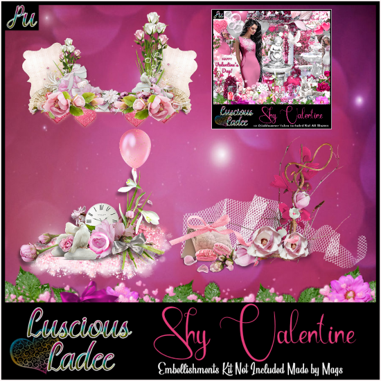 Shy Valentine Embellishments - Click Image to Close