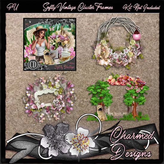 Softly Vintage Cluster Frames - Click Image to Close