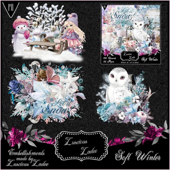 Soft Winter Embellishments - Click Image to Close