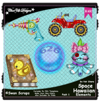 Space Hawaiian Items Elements R4R Pack 1