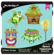 Space Hawaiian Items Elements R4R Pack 3