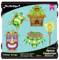 Space Hawaiian Items Elements R4R Pack 3