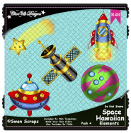 Space Hawaiian Items Elements R4R Pack 4