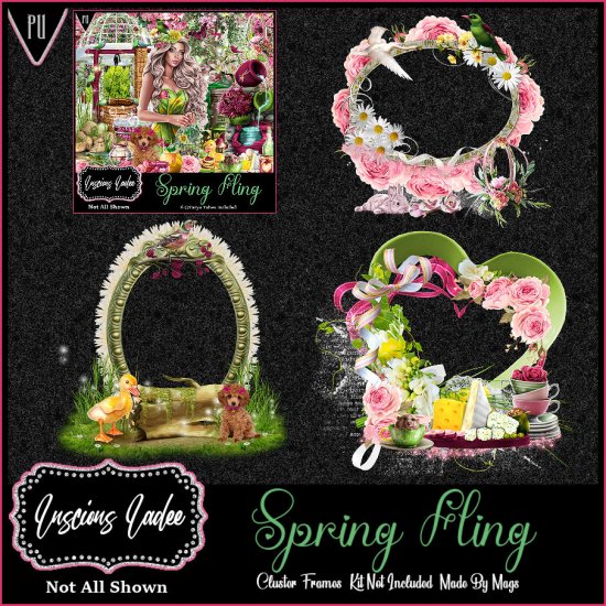 Spring Fling Cluster Frames - Click Image to Close