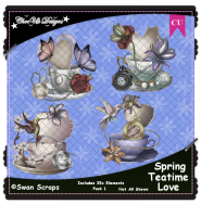 Spring Teatime Love CU/PU Pack