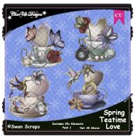 Spring Teatime Love CU/PU Pack