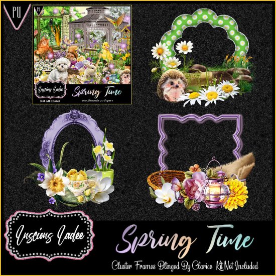 Spring Time Cluster Frames - Click Image to Close