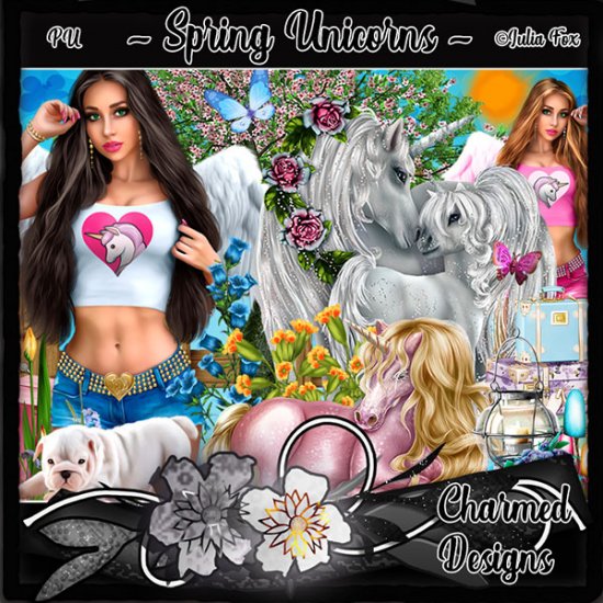 Spring Unicorns - Click Image to Close