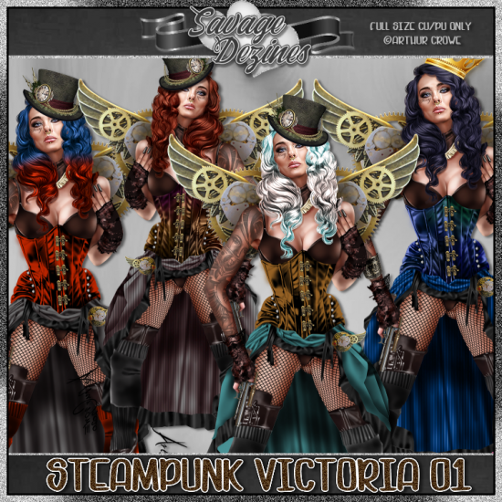 Steampunk Victoria 01 CU4PU - Click Image to Close